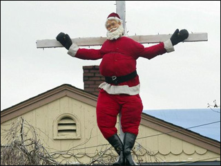 crucified-santa